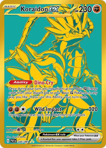 Koraidon ex (245/091), Paldean Fates — Pokémon card price