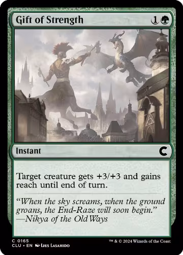 Gift of Strength (165), Ravnica: Clue Edition — Magic card price