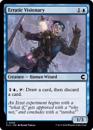 Erratic Visionary (85), Ravnica: Clue Edition — Magic card price