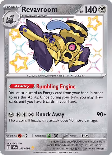 Revavroom - 193/091 (193/091), Paldean Fates — Pokémon card price