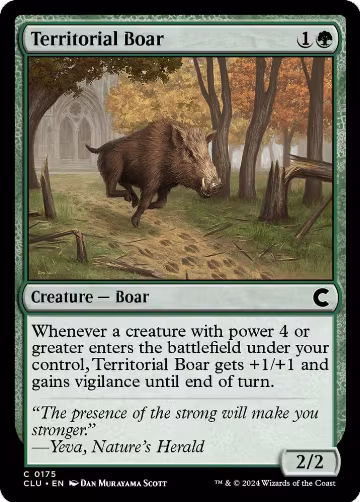 Territorial Boar (175), Ravnica: Clue Edition — Magic card price