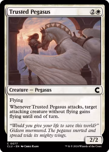 Trusted Pegasus (77), Ravnica: Clue Edition — Magic card price