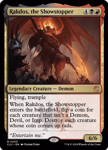 Rakdos, the Showstopper (205), Ravnica: Clue Edition — Magic card price