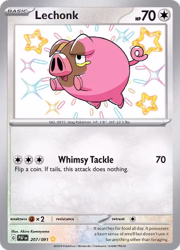Lechonk - 207/091 (207/091), Paldean Fates — Pokémon card price