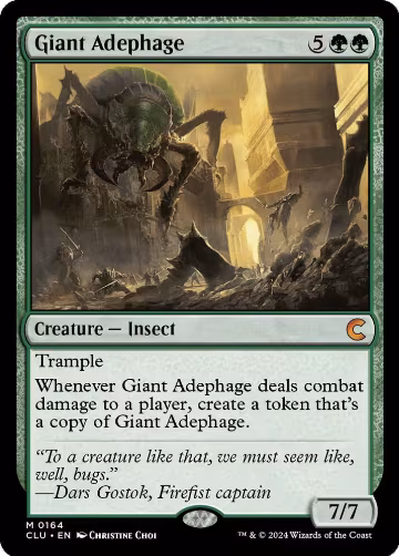 Giant Adephage (164), Ravnica: Clue Edition — Magic card price