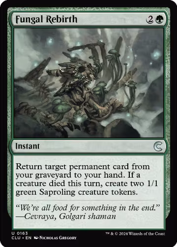 Fungal Rebirth (163), Ravnica: Clue Edition — Magic card price
