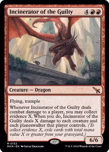 Incinerator of the Guilty (132), Murders at Karlov Manor — Magic card price