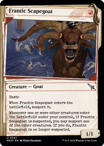 Frantic Scapegoat (Showcase) (347), Murders at Karlov Manor — Magic card price