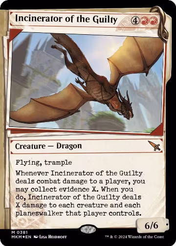 Incinerator of the Guilty (Showcase) (Invisible Ink) (381), Murders at Karlov Manor — Magic card price