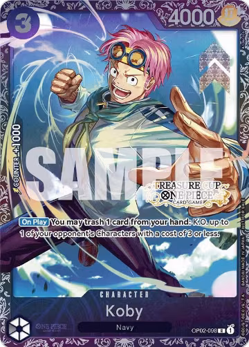 Koby (Treasure Cup) (OP02-098), One Piece Promotion Cards — One Piece card price