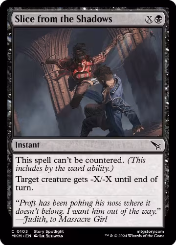Slice from the Shadows (103), Murders at Karlov Manor — Magic card price