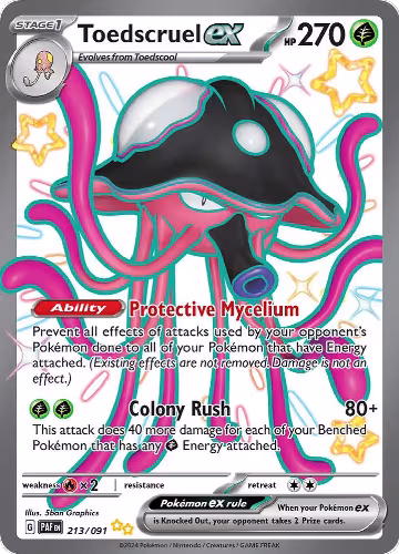 Toedscruel ex - 213/091 (213/091), Paldean Fates — Pokémon card price