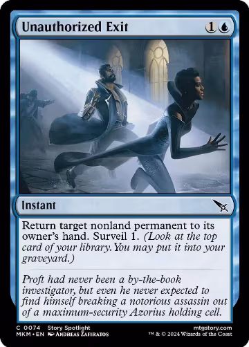 Unauthorized Exit (74), Murders at Karlov Manor — Magic card price
