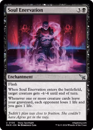 Soul Enervation (106), Murders at Karlov Manor — Magic card price