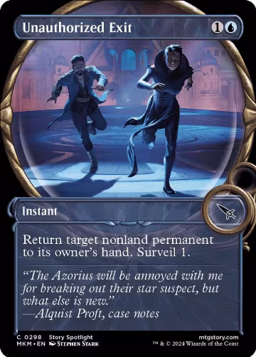 Unauthorized Exit (Showcase) (298), Murders at Karlov Manor — Magic card price
