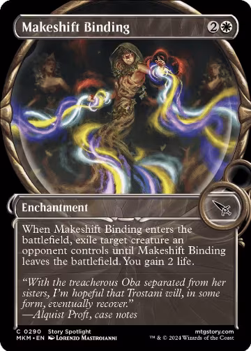 Makeshift Binding (Showcase) (290), Murders at Karlov Manor — Magic card price