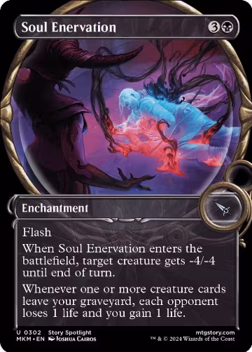 Soul Enervation (Showcase) (302), Murders at Karlov Manor — Magic card price