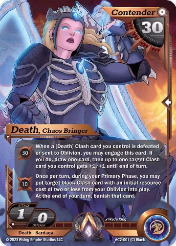 Death, Chaos Bringer (AC2-001), Clashgrounds — Alpha Clash card price