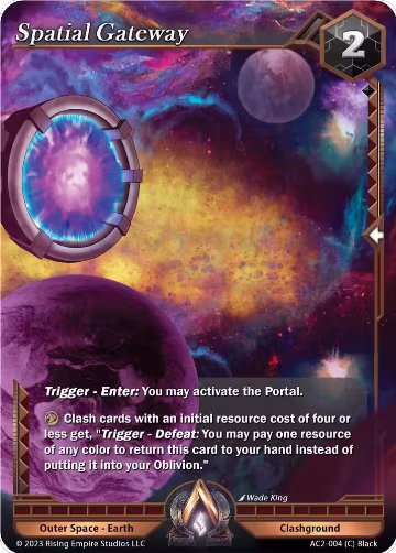 Spatial Gateway (AC2-004), Clashgrounds — Alpha Clash card price