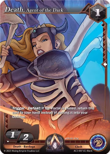 Death, Agent of the Dark (AC2-007), Clashgrounds — Alpha Clash card price