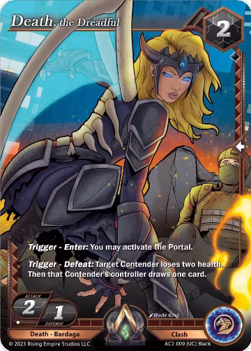 Death, the Dreadful (AC2-009), Clashgrounds — Alpha Clash card price