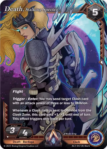 Death, Stalking Specter (AC2-012), Clashgrounds — Alpha Clash card price