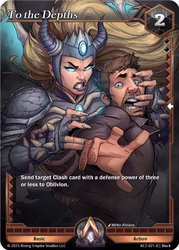 To the Depths (AC2-021), Clashgrounds — Alpha Clash card price