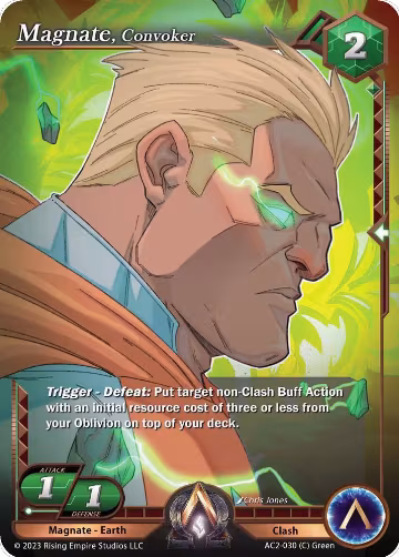Magnate, Convoker (AC2-030), Clashgrounds — Alpha Clash card price