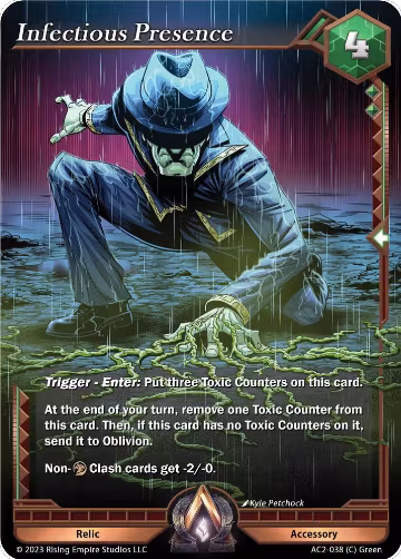 Infectious Presence (AC2-038), Clashgrounds — Alpha Clash card price