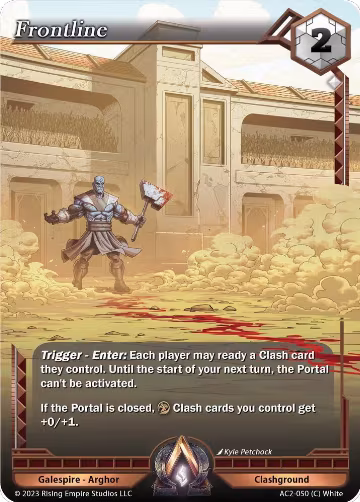 Frontline (AC2-050), Clashgrounds — Alpha Clash card price
