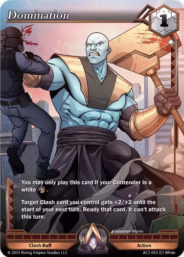 Domination (AC2-053), Clashgrounds — Alpha Clash card price