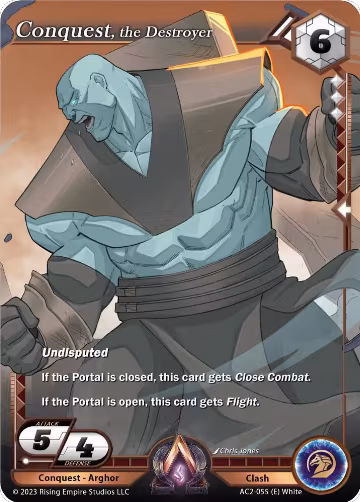 Conquest, the Destroyer (AC2-055), Clashgrounds — Alpha Clash card price