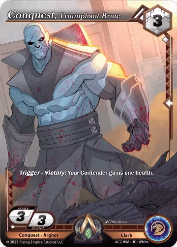 Conquest, Triumphant Brute (AC2-058), Clashgrounds — Alpha Clash card price