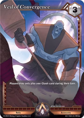 Veil of Convergence (AC2-063), Clashgrounds — Alpha Clash card price