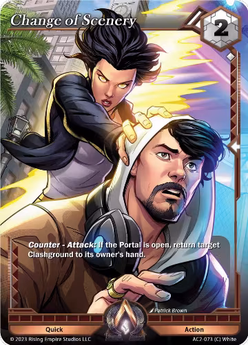 Change of Scenery (AC2-073), Clashgrounds — Alpha Clash card price