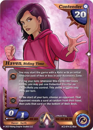Haven, Biding Time (AC2-074), Clashgrounds — Alpha Clash card price