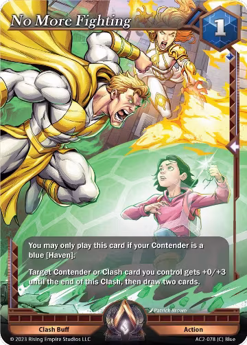 No More Fighting (AC2-078), Clashgrounds — Alpha Clash card price