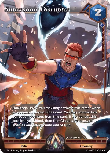 Supersonic Disruptor (AC2-090), Clashgrounds — Alpha Clash card price