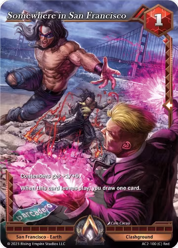 Somewhere in San Francisco (AC2-100), Clashgrounds — Alpha Clash card price