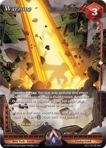 Warzone (AC2-101), Clashgrounds — Alpha Clash card price