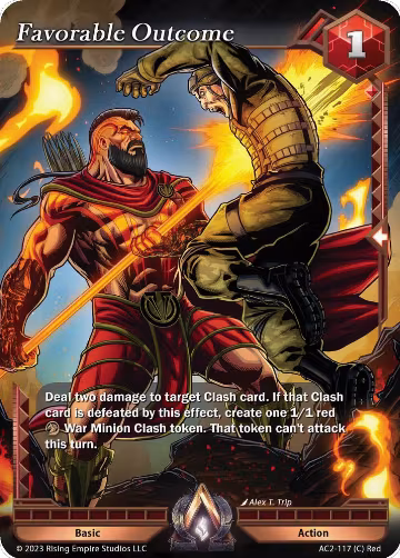 Favorable Outcome (AC2-117), Clashgrounds — Alpha Clash card price