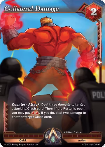 Collateral Damage (AC2-118), Clashgrounds — Alpha Clash card price
