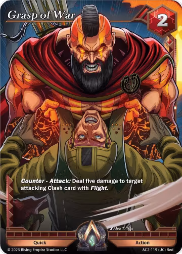 Grasp of War (AC2-119), Clashgrounds — Alpha Clash card price