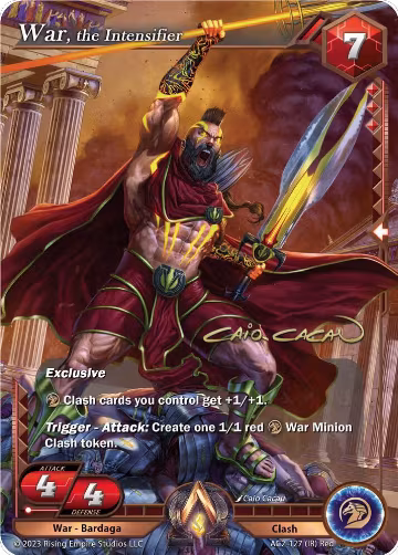 War, the Intensifier (Iconic Rare) (AC2-127), Clashgrounds — Alpha Clash card price