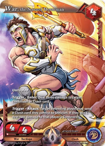 War, the Second Horseman (Alpha Rare) (AC2-129), Clashgrounds — Alpha Clash card price