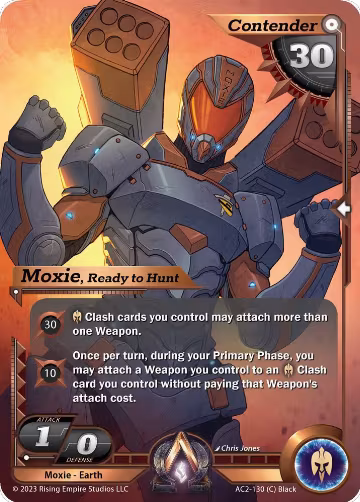 Moxie, Ready to Hunt (Alternate Art) (AC2-130), Clashgrounds — Alpha Clash card price