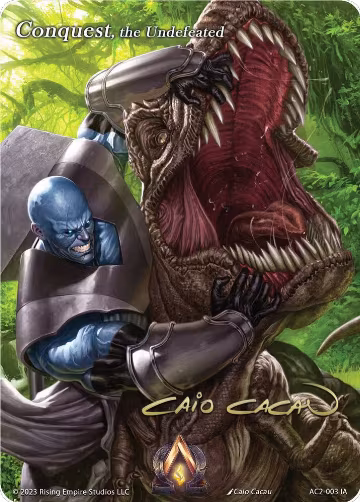 Conquest, the Undefeated (Iconic Art) (AC2-003 IA), Clashgrounds — Alpha Clash card price