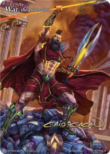 War, the Intensifier (Iconic Art) (AC2-004 IA), Clashgrounds — Alpha Clash card price