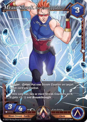 Mean-Streak, the Unstoppable (ST2-003), Clashgrounds — Alpha Clash card price