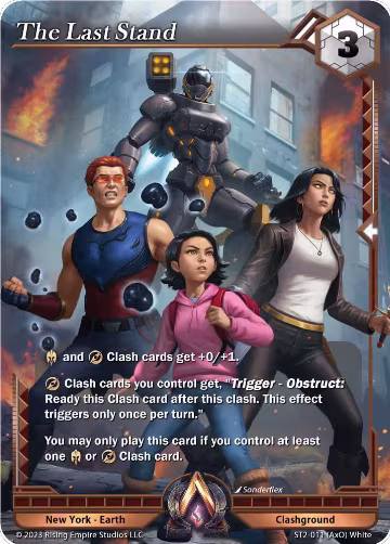 The Last Stand (ST2-011 (AxO)), Clashgrounds — Alpha Clash card price